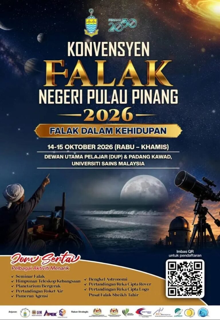 Konvensi Falak Negeri Pulau Pinang 2026 Angkat Peran Ilmu Falak dalam Kehidupan